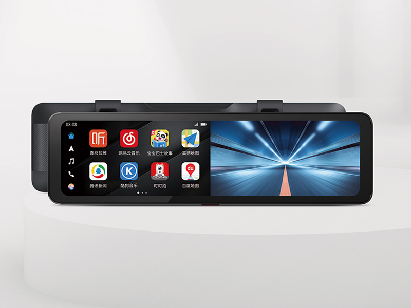 Smart rearview mirror S5 new product release, car smart screen multi-form kicked off